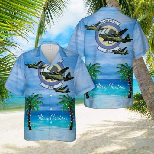 Us Air Force 8th Special Operations Squadron Lockheed Mc 130e Combat Talon Ii Christmas Hawaiian Shirt