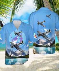 Us Marine Corps Vmf 211 Wake Island Avengers F4u Hawaiian Shirt