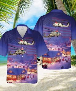 Us Navy Mh 60 Seahawk Christmas Hawaiian Shirt