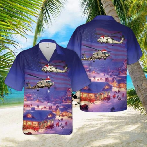 Us Navy Mh 60 Seahawk Christmas Hawaiian Shirt