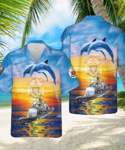 Us Navy Uss Yorktown  Ticonderoga class Cruiser Hawaiian Shirt