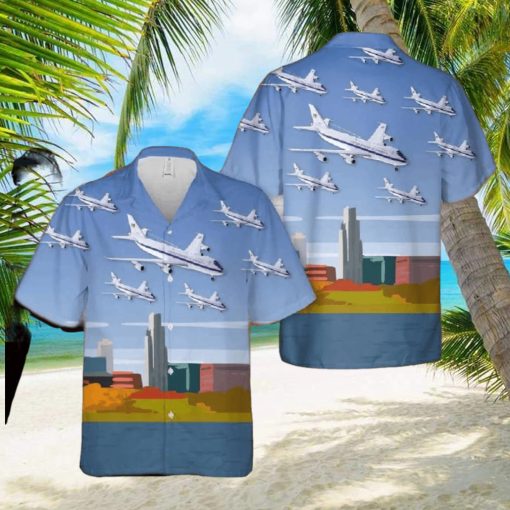 Usaf 1st Airborne Command Control Squadron Boeing E 4 Hawaiian Shirt