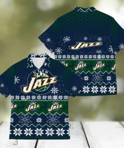 Utah Jazz Best Ugly Christmas 3D Hawaiian Shirt Printed Fans Gift For Family Holidays