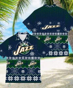 Utah Jazz Best Ugly Christmas 3D Hawaiian Shirt Printed Fans Gift For Family Holidays