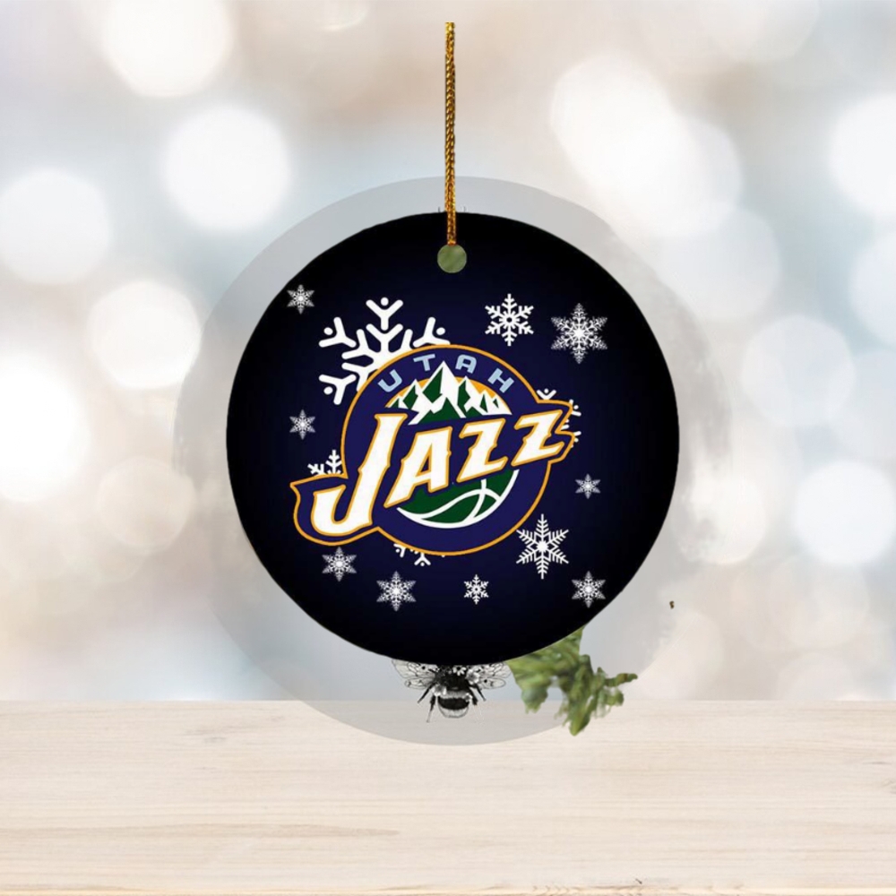 Utah Jazz NBA 2023 Holiday Gifts Custom Name Christmas Ornament Utah Jazz NBA 2023 Holiday Gifts Custom Name Christmas Ornament