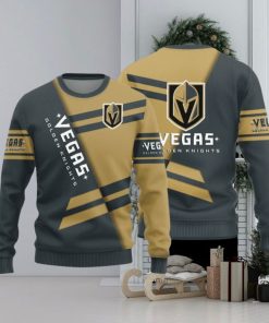 Vegas Golden Knights Basic Pattern New Style Knitted Sweater