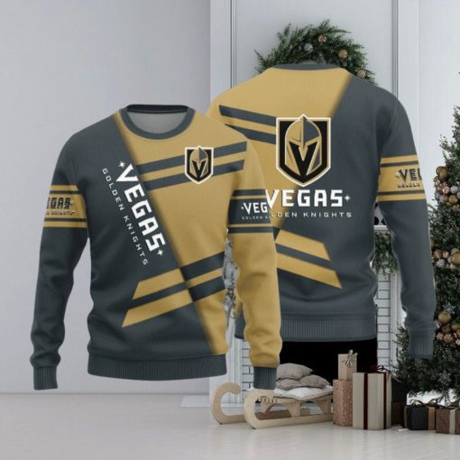 Vegas Golden Knights Basic Pattern New Style Knitted Sweater