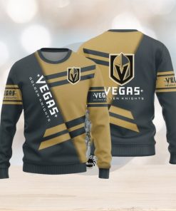 Vegas Golden Knights Basic Pattern New Style Knitted Sweater