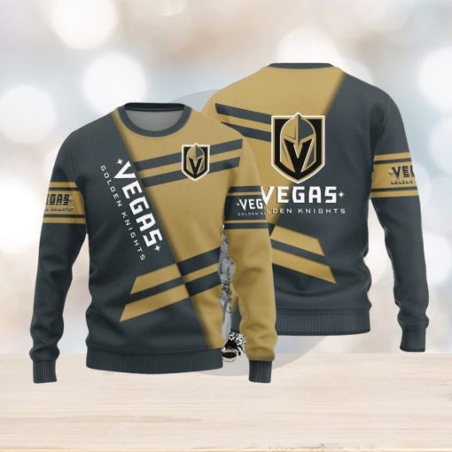 Vegas Golden Knights Basic Pattern New Style Knitted Sweater