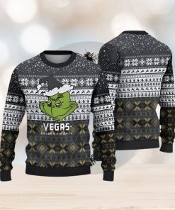 Vegas Golden Knights Grinch Ugly Christmas Sweater