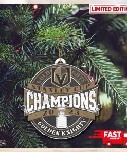 Vegas Golden Knights Stanley Cup Champions 2023 Christmas Tree Decorations Xmas Holiday Ornament