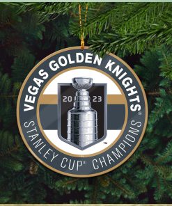 Vegas Golden Knights Stanley Cup Champions 2023 Custom Name Christmas Tree Decorations Ornament