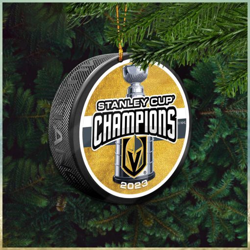 Vegas Golden Knights Stanley Cup Champions Puck 2023 Champions Holiday Gifts Christmas Decorations Ornament