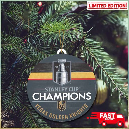 Vegas Golden Knights WinCraft 2023 Stanley Cup Champions Christmas Tree Decorations Ornament