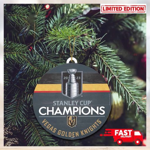 Vegas Golden Knights WinCraft 2023 Stanley Cup Champions Christmas Tree Decorations Ornament