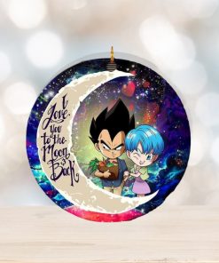 Vegeta And Bulma Dragon Ball Love You To The Moon And Back Galaxy Custom Name 2023 Holida Couple Gifts Christmas Decorations Ornament