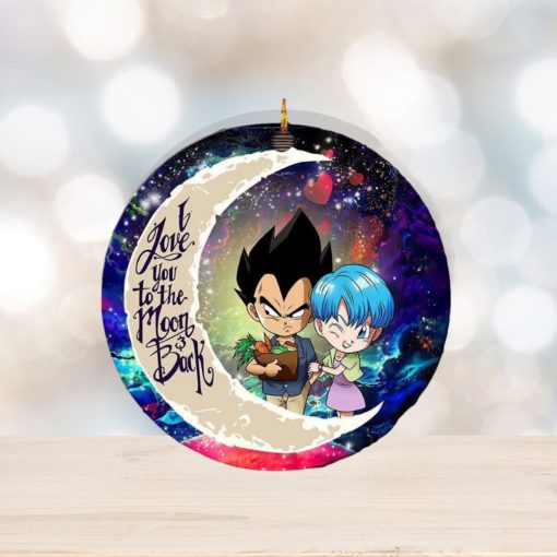 Vegeta And Bulma Dragon Ball Love You To The Moon And Back Galaxy Custom Name 2023 Holida Couple Gifts Christmas Decorations Ornament