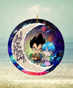 Vegeta And Bulma Dragon Ball Love You To The Moon And Back Galaxy Custom Name 2023 Holida Couple Gifts Christmas Decorations Ornament