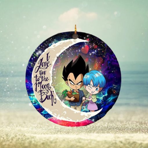 Vegeta And Bulma Dragon Ball Love You To The Moon And Back Galaxy Custom Name 2023 Holida Couple Gifts Christmas Decorations Ornament