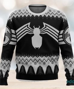 Venom Marvel Venom Symbol 3D Ugly Christmas Sweater Unisex Christmas Sweater For Men And Women