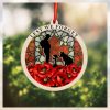 Veteran Poppy Lest We Forget Suncatcher Ornament Honor The Fallen Soldiers Memorial Ornaments