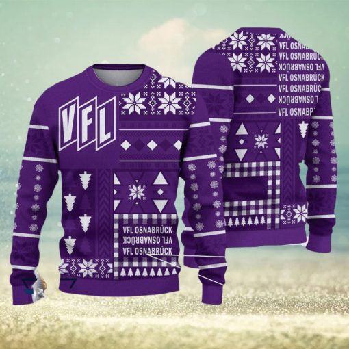 VfL Osnabruck Retro Bundesliga Logo Team Design Ugly Christmas Sweater For Fans Gift