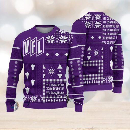 VfL Osnabruck Retro Bundesliga Logo Team Design Ugly Christmas Sweater For Fans Gift