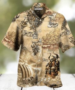 Viking Map War Vintage – Hawaiian Shirt