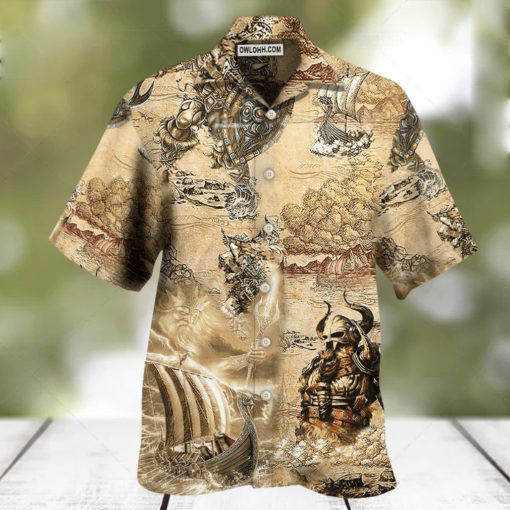 Viking Map War Vintage – Hawaiian Shirt