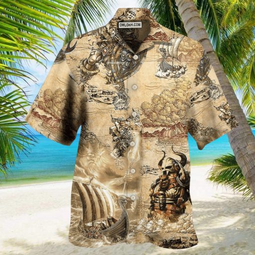 Viking Map War Vintage – Hawaiian Shirt