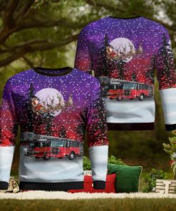 Village of Lansing Fire Department AOP Ugly Sweater Men And Women Christmas Gift