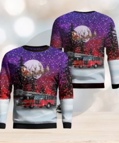 Village of Lansing Fire Department AOP Ugly Sweater Men And Women Christmas Gift