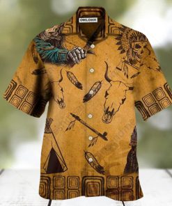 Vintage War Skull Hawaiian Shirt for Men