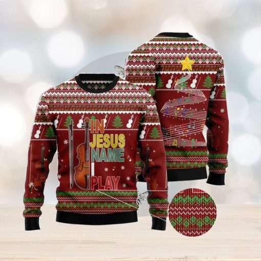 Violin I Play Ugly Christmas Sweater Christmas Noel Gift