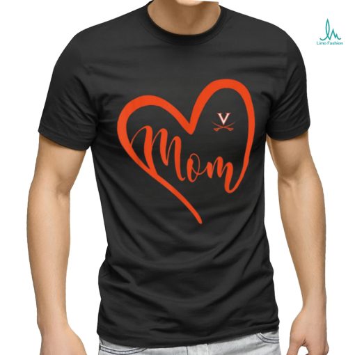 Virginia Cavaliers Heart Mom Team T Shirt
