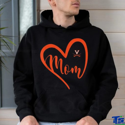 Virginia Cavaliers Heart Mom Team T Shirt