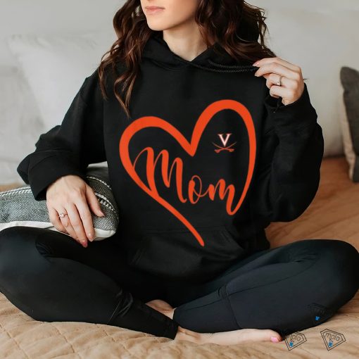 Virginia Cavaliers Heart Mom Team T Shirt