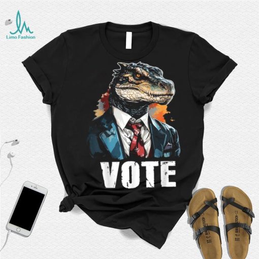 Vote Reptilian For President Election Voting Lizard T Shirt