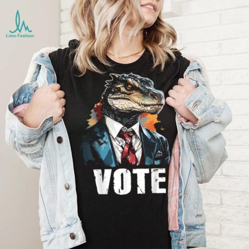 Vote Reptilian For President Election Voting Lizard T Shirt