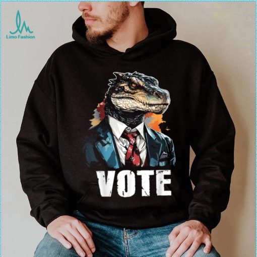Vote Reptilian For President Election Voting Lizard T Shirt