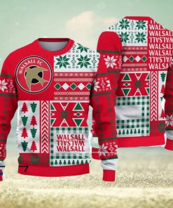 Walsall FC Hula Efl Logo Team Ugly Christmas Sweater For Fans Gift Unisex Sweatshirt