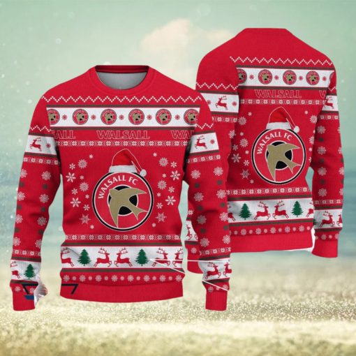 Walsall FC Paradise Efl Logo Team Ugly Christmas Sweater For Fans Gift Unisex Sweatshirt