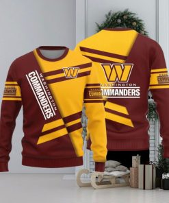 Washington Commanders Basic Pattern New Style Knitted Sweater