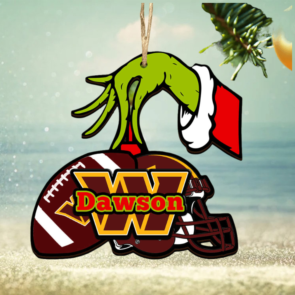 Washington Commanders NFL Grinch Personalized Ornament SP121023128ID03 Washington Commanders NFL Grinch Personalized Ornament SP121023128ID03