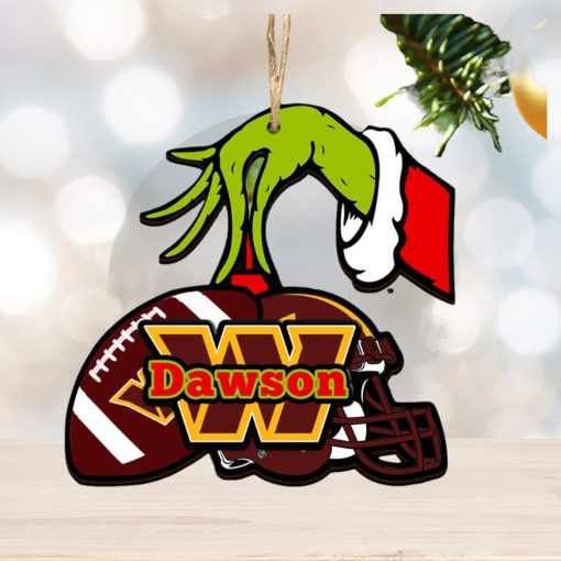 Washington Commanders NFL Grinch Personalized Ornament SP121023128ID03