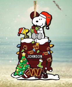 Washington Commanders NFL Snoopy Ornament Personalized Christmas 2023 Holidays