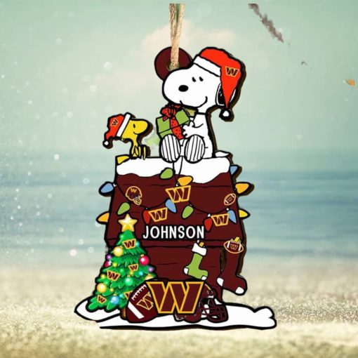 Washington Commanders NFL Snoopy Ornament Personalized Christmas  2023 Holidays