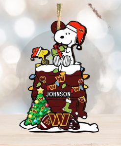 Washington Commanders NFL Snoopy Ornament Personalized Christmas 2023 Holidays