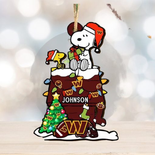 Washington Commanders NFL Snoopy Ornament Personalized Christmas  2023 Holidays