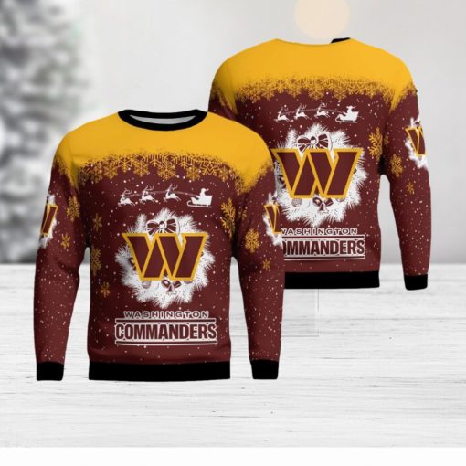 Washington Commanders Winter is Coming Knitted Xmas 3D Sweater Gift For Christmas